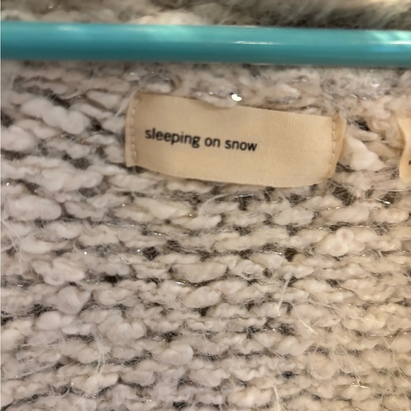 Anthropologie Sleeping On Snow Venla Fluffy Faux Fur Cardigan. Sz sm - Picture 6 of 8